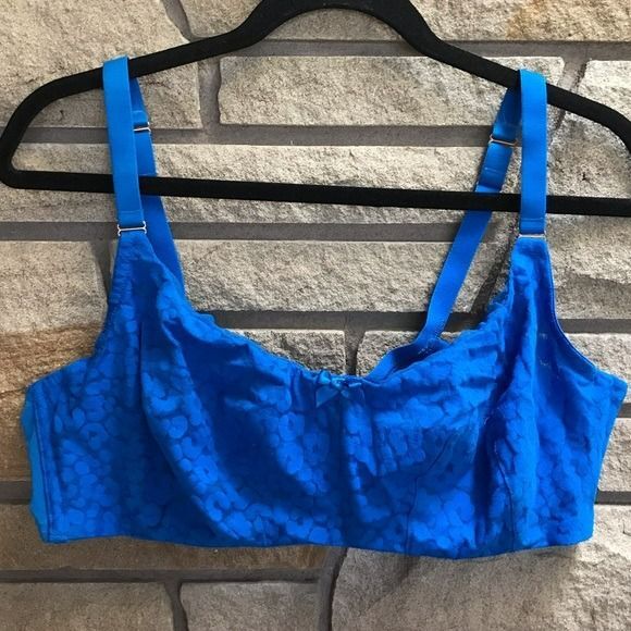 Savage Fenty Unlined Leopard Print Bra Blue 40D - Picture 3 of 9